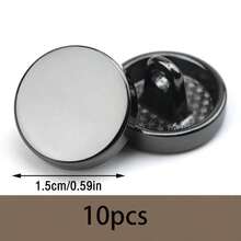 10/12 Chiếc Nút Tròn Thời Trang Thiết Kế Đơn Giản Thủ Công Phụ Kiện May Vá Quần Áo Cho Áo Sơ Mi, Váy - Nhiều màu - Xem 17