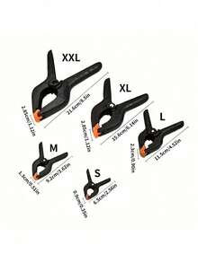 4/2/1 Paquete de Pinzas de Resorte, Pinzas de Plástico, Pinzas de Fondo, Pinzas Grandes de Servicio Pesado, Pinzas de Resorte para Manualidades, Soporte de Fondo, Carpintería, Estudios de Fotografía - Multicolor - Ver 13