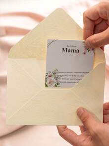 500/100/50/10pcs White Woodgrain Letter Window Envelopes, DIY Craft Gift Packaging Bags, Wedding Invitation Card Covers, Cash Envelopes, Stationery, Office Envelopes, Wedding Envelopes - Cherry Blossom Pink - View 4