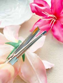 1/2 مجموعة مشابك شعر على شكل زهرة الليلي للنساء، بوهيمي بسيط عصري، من مادة البوليستر، مشابك شعر بتدرج لون زهرة الليلي، مناسبة للاستخدام اليومي، العطلات، تثبيت تسريحة الشعر، ملابس العطلات للمرأة - متعدد الألوان - مشاهدة 6