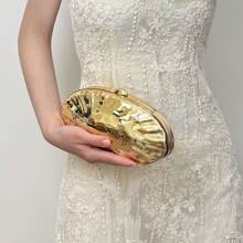 2025 New Fashionable Acrylic Women Evening Bag Party Metal Clip Clutch Shoulder Crossbody Bag Chain Purse For Dress Gift Wedding