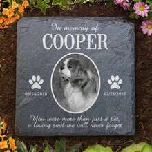Personalized Memorial Gift For Losing A Pet Dog, Pet Loss Gift, Pet Memorial Stone, Pet Memorial Gift, Pet Grave Decor, Cat Memorial Gift, Gift For Cat Lovers, Dog Memorial Stone - Multicolor - View 4