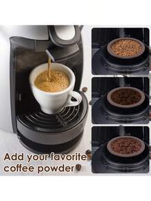 9pc Refillable Coffee Capsules For  Vertuo Pods Replacement - Chocolate Brown - View 7