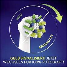 Oral-B Cross Action CleanMaximiser Replacement Electric Brush Heads (XXXL Pack-10 Count) Advanced Bristle Technology For A Superior Deep Clean, Color-Fading Bristles Signal When To Replace, Compatible With Most Oral-B Handles, Ideal For Families, Long-Term Use, Travel, Or Gifting To Health-Conscious Loved Ones - Clear - View 5