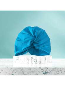 2025 New Extra Large Nylon Fabric Swim Cap, Solid Color Simple Pleated Design, Comfortable & Non-Constrictive Swim Cap, Suitable For Adults Men & Women With Long Hair, Thermal Spring Bath Cap (Slight Color Variance May Occur Due To Fabric Batch Difference, Please Refer To The Actual Product), Beach Essentials, Beach Accessories, Pool Float - Multicolor - View 5