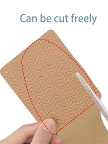 Shoe Soles Anti-Slip Stickers Forefoot Wear-Resistant Non-Slip Pads Self-Adhesive Shock-Absorbing Sole Protection Stickers 1pc - Khaki - View 2