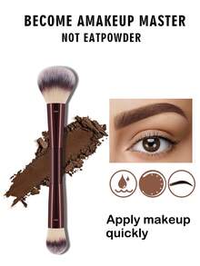 [Champagne Gold ]18-20-22-25-30 Pcs Makeup Brush Sets Premium Synthetic Hair Eyeshadow Blending Brush Sets Cosmetics Tools - 酒紅色 - 查看 4