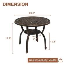 Outdoor Side Table Outside End Table Weather Resistant For Patio Porch Deck Pool - 1 - View 4