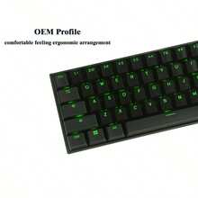 Keycap Set For Mechanical Keyboard Translucent ABS Cherry MX Keycaps Doubleshot OEM Profile Key Set For 61 87 104 MX Switches Mechanical Keyboard