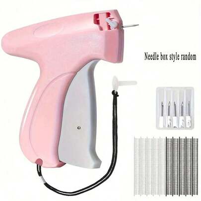 Fine Sewing Gun, Suitable For Garments Micro Mini Sewing Label Gun, Suitable For Garments Quilting Binding Tool Quick Sewing Gun, Comes With 6 Fine Needles And 1000 Fasteners