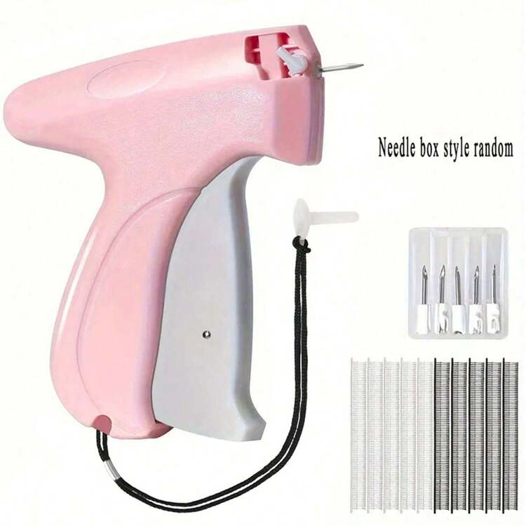 Fine Sewing Gun, Suitable For Garments Micro Mini Sewing Label Gun, Suitable For Garments Quilting Binding Tool Quick Sewing Gun, Comes With 6 Fine Needles And 1000 Fasteners - Multicolor - View 1