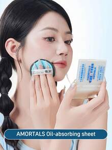 Amortals 120 tờ giấy thấm dầu 3 trong 1, gương & bông phấn, giấy thấm dầu tiện lợi để kiểm soát dầu, phù hợp với mọi loại da, lý tưởng cho người mới bắt đầu, nghệ sĩ trang điểm, quà tặng, ngày, đám cưới, Giáng sinh, mùa đông, Halloween, lễ tạ ơn, tốt nghiệp, sinh nhật, ngày lễ, mùa xuân/thu, Y2K, phụ nữ thời trang, thương hiệu mỹ phẩm, tiệc làm đẹp, bãi biển, du lịch, cắm trại, sự kiện trường học, đồ trang trí, cosplay cô gái hoa hồng, không gian trang điểm cao cấp, giấy thấm dầu, làm đẹp, sản phẩm chăm sóc da, spa, chăm sóc bản thân, dụng cụ chăm sóc da, chăm sóc da mặt, đồ dùng thẩm mỹ, da, sữa rửa mặt, chăm sóc da mặt - màu đen - Xem 2