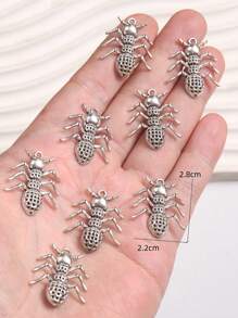8pcs Cute Animal Shaped Zinc Alloy Pendants, DIY Jewelry Making For Necklace, Bracelet, Gift