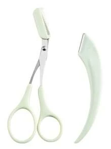 3Pcs/Set Eyebrow Clippers/Crescent Shaped Eyebrow Trimmer, Blade, Novice Eyebrow Scraper, Male/Female Exclusive Set Back To School
