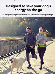 1pc 4 Seasons Pet Leash, Adjustable Dog Running Leash With Waist Bag, Multifunctional Retractable Anti-Pulling Outdoor Walking Dog Leash - Multicolor - View 5