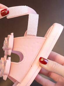 Cute And Sweet Princess Children's Sandals Non Slip Soft Bottom Beach Sandals - Pink - View 8