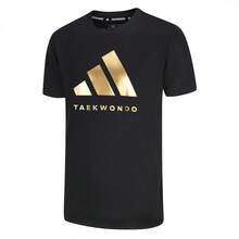 Adidas 男士休闲舒适夏季短袖T恤，AdiCLTS24CTK-BG - 黑色 - 查看 3
