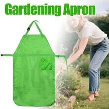 1 Stück grüne Garten-Mähschürze mit Vollschutz und Taschen - atmungsaktive Schutzschürze für Rasenpflege, Gartenarbeit und Landschaftsgestaltung, verstellbare Träger und große Taschen, unisex Outdoor-Bekleidung, funktionelle Gartenbekleidung