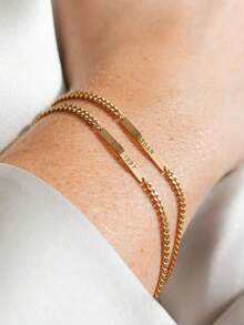 Personalized Engraved Bracelets, Women's Stainless Steel Jewelry, Date Engraved Bracelets, Custom Bracelets, Women's Bracelets, Gifts For Boyfriends/Girlfriends, Name/Text Customization, Christmas Gifts, Customized Gifts, Personalized Gifts, Valentine's Day Gifts, Anniversary Gifts, Birthday Gifts, Mother's Day Gifts., New Year Glamour