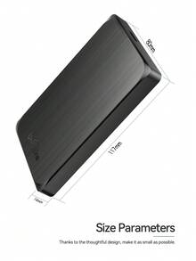 UnionSine Ultra Slim Portable External Hard Drive (320GB-1TB) - USB 3.0 With 120MB/S High-Speed Data Transfer For Laptop, PC, Apple Computers, And Major Gaming Consoles - 2.5" Compact HDD For Gaming, Work, Photos, Travel - Plug & Play - Black - View 6