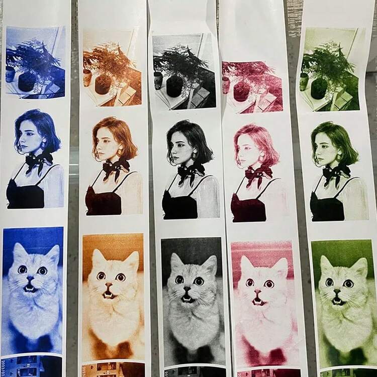 5 卷相纸 - 彩色热敏纸 - 光滑表面，65gsm - 适用于即时打印相机和微型打印机，照片打印纸 | 彩色相纸 | 光滑表面纸，照片打印 57*25mm - 彩色 - 查看 9