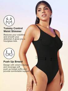 1 件女士露背无缝紧身衣塑身衣