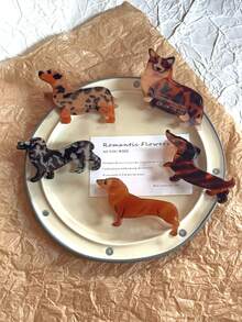 1pc Unique Pet Dog Corgi/Shepherd Shaped Hair Claw Clip, New Design For Women, Hairstyle Decor, Holiday Gift Fall Hair Accessories Autumn Hair Clips Leopard Print Hair Clutch Fashion Clips For Hair Elegant Winter For Vacation Outfits Woman