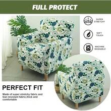 Local Delivery - Banquet Armchair Slipcover Printed Chair Covers With Arms Stretch Club Chair Slipcover Soft Armchair Sofa Covers Anti-Slip Furniture Protector For Dogs Pets Home Living Room Decor, 14 - 26 - 查看 3