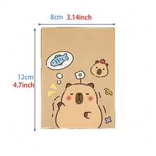 10pcs/20pcs Cute Capybara Mini Notebooks With Elastic Closure, Suitable For Office, To-Do List, Writing, Memo And Portable Mini Pocket Journals. Ideal Gifts For Valentine's Day, Easter, Christmas, Thanksgiving, Birthday, Back To School (Random Colors & Styles) - Multicolor - View 3