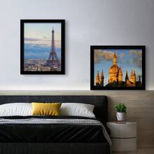 Elegant 5x8 Black Photo Frame For Wall & Tabletop Display - Black - View 4