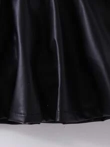 2 件套女童甜心印花长袖上衣 + 裙子套装，适合春秋季休闲装 - 黑色 - 查看 7