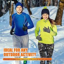 1 par de guantes deportivos a prueba de agua y térmicos con pantalla táctil para mujeres y hombres, perfectos para ciclismo, correr, conducir, senderismo, caminar y trabajar