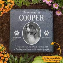 Personalized Memorial Gift For Losing A Pet Dog, Pet Loss Gift, Pet Memorial Stone, Pet Memorial Gift, Pet Grave Decor, Cat Memorial Gift, Gift For Cat Lovers, Dog Memorial Stone - Multicolor - View 1