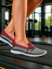 Women Sports Shoes - 灰色 - 查看 2