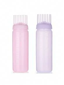 1 pieza Botella rociadora para champú, Botella de tinte para el cabello de 180ml, Herramientas de peluquería, Set de cuidado del cabello, Botella de champú para limpieza profunda del cabelludo, Herramientas para teñir el cabello, Cepillo para teñir con escala - Multicolor - Ver 9