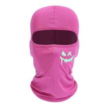 3 件/2 件/1 件笑脸印花滑雪面罩巴拉克拉法帽面罩男女款防紫外线防风围巾适用于滑雪板摩托车