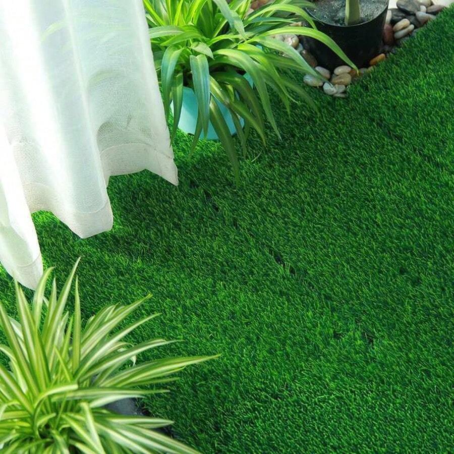 10/20/30 Piezas Baldosas de césped sintético extraíbles e intercambiables, Césped artificial de alta calidad adecuado para patios exteriores, áreas de juego, jardines, decoración del hogar, amigable con las mascotas, césped suave, 30*30cm