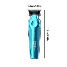 Kemei [Summer & Travel Beauty] Kemei KM-264 Professional Hair Clipper | USB Fast-Charge Sculpting Shears With 4 Stop Combs And Ceramic Blade | LED Digital Display Beard Trimmer, Perfect For DIY Haircuts In The Sunny Season
