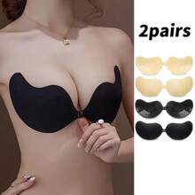 2pcs/Set Strapless Self-Adhesive Push-Up Bra Inserts (Upgraded: Better Adhesiveness And Softer Fabric)