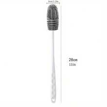 Long Handled Multifunctional Water Bottle Cleaning Brush - Suitable For Thin Necked Water Bottles, Bathroom Water Bottles, Sports Water Bottles, Coffee Cups, Cups, And Flasks! - White - View 2