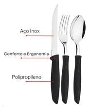 Set Of 3 Cutlery 1 Stainless Steel Case Fork Knife Spoon Lunch Box - Green - View 5
