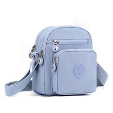 Wasserdichte Handy Tasche Damen Mini Nylon Umhängetasche Tägliche Mehrschichtige Reißverschluss Geldbörse Lässige Outdoor Reise Nylon Tasche