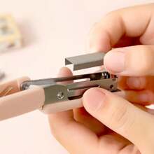 Sanrio 2pcs Capybara Miniature Stapler Set, Compact Desk Stapler, Multi-Function Office Binding Machine For Students School Supplies, Back To School