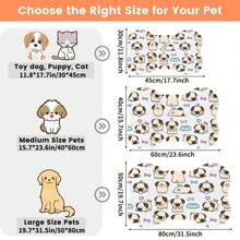 1 pezzo Tappetino per ciotole cibo per animali domestici, tappetino assorbente per cibo di cani e gatti, tappetino per ciotole impermeabile e antistrappo, tappetino facile da pulire per ciotole acqua e cibo di cani e gatti, accessori per animali domestici, tappetino pasti adatto per animali domestici sporcaccioni e che fanno molta confusione