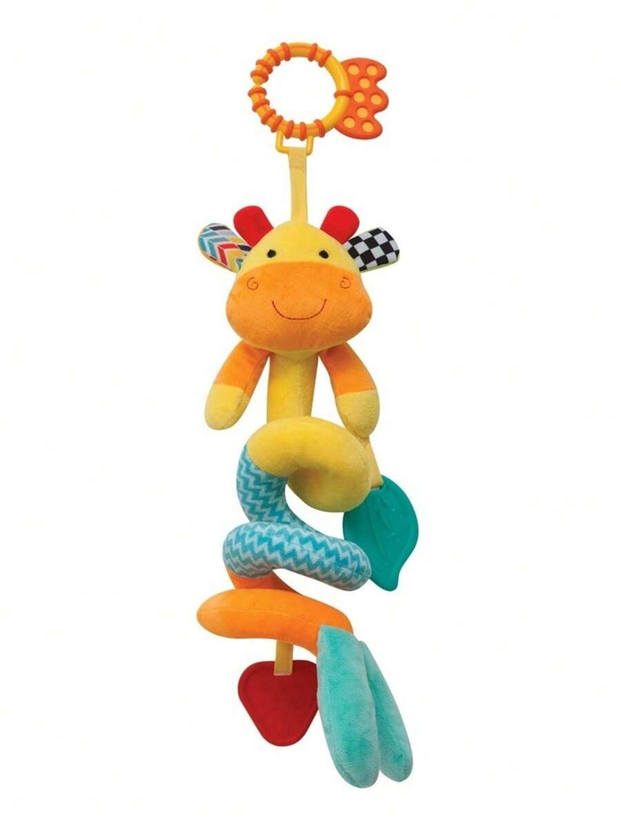 Giraffe Toy With Spring Happy Zoo Buba Baby - 藍色 - 查看 1