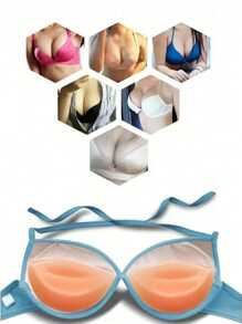 1/2 Paia di Busti in silicone, Imbottiture per reggiseni Push Up, Imbottiture per Reggiseni, Imbottiture per Seno e Scollatura, - Un modo invisibile per aumentare la taglia del seno perfetti per costumi da bagno, bikini, reggiseni e abiti