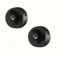 [2 piezas Cámara WiFi Mini HD] 2 piezas/3 piezas/4 piezas Cámara Mini HD, Cámara de seguridad WiFi 1080P con visión nocturna, batería recargable, fácil instalación, control de aplicación, detección de movimiento, cámara de vigilancia para niños pequeños, mascotas, oficina, visualización remota con aplicación móvil iOS/Android