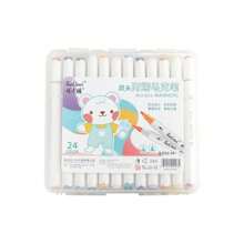 12/24/36/48 Farben Doppelköpfiger, wasserbasierter Acrylmarker Stift Set, schnelltrocknend, weicher Kopf, Student Graffiti Stift, wasserfest, weiß, Wasserfarben Markerstift, Schulbedarf, Schulanfang