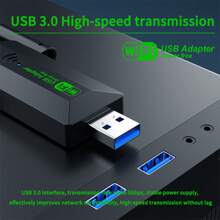 KZ Dual Band 2.4G 5Ghz USB 3.0 High-Speed WIFI USB Network Card Adapter Wireless USB 1200Mbps WiFi Adapter With 4 Antenna For Desktop Laptop Wireless Card No Driver Required Strong Signal Support Windows XP/Windows7/8/8.1/10/11