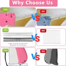 Fine Stitch Gun Stitchy Quick Clothing Fixer For Clothes,Micro Tagging Gun For Clothing With 6 Fine Needles & 1000 Pcs Fasteners,Mini Speedy Sticky Sewing Hemming Tool,Tagging Gun For Clothing, Tag Attacher Gun For Standard Retail Price Tag, Tag Gun Kit With Barbs Fasteners, Tagging Gun For Store Consignment, Garage Yard